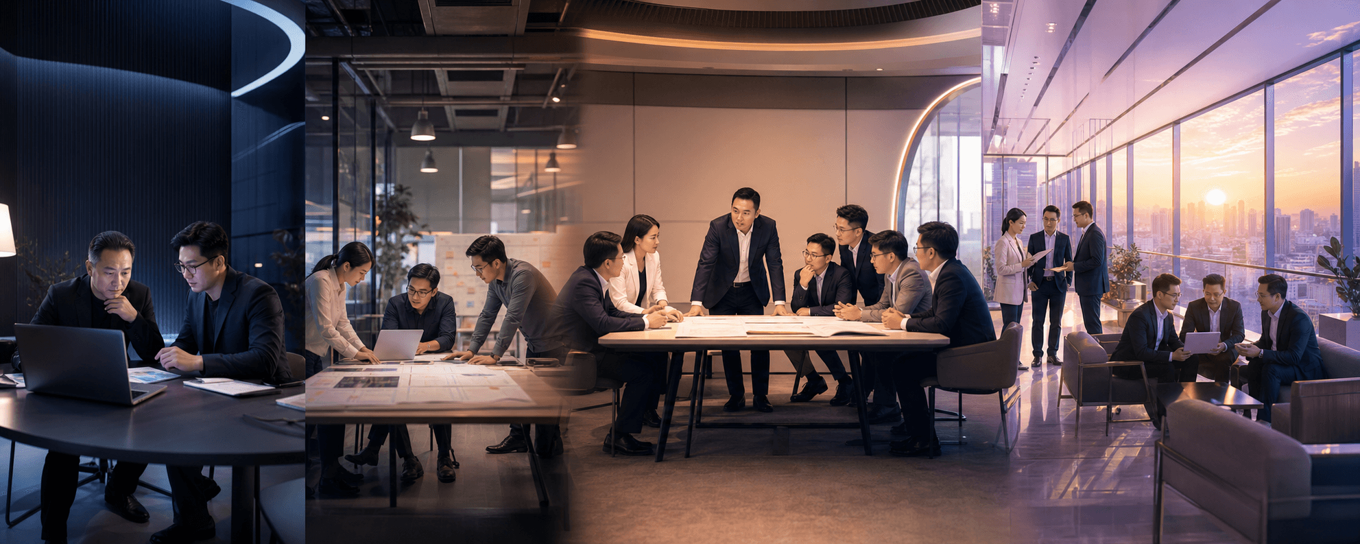 企业从 AI 认知、能力构建、1位老板加6位高管组织升级到年度转型陪跑的成长旅程