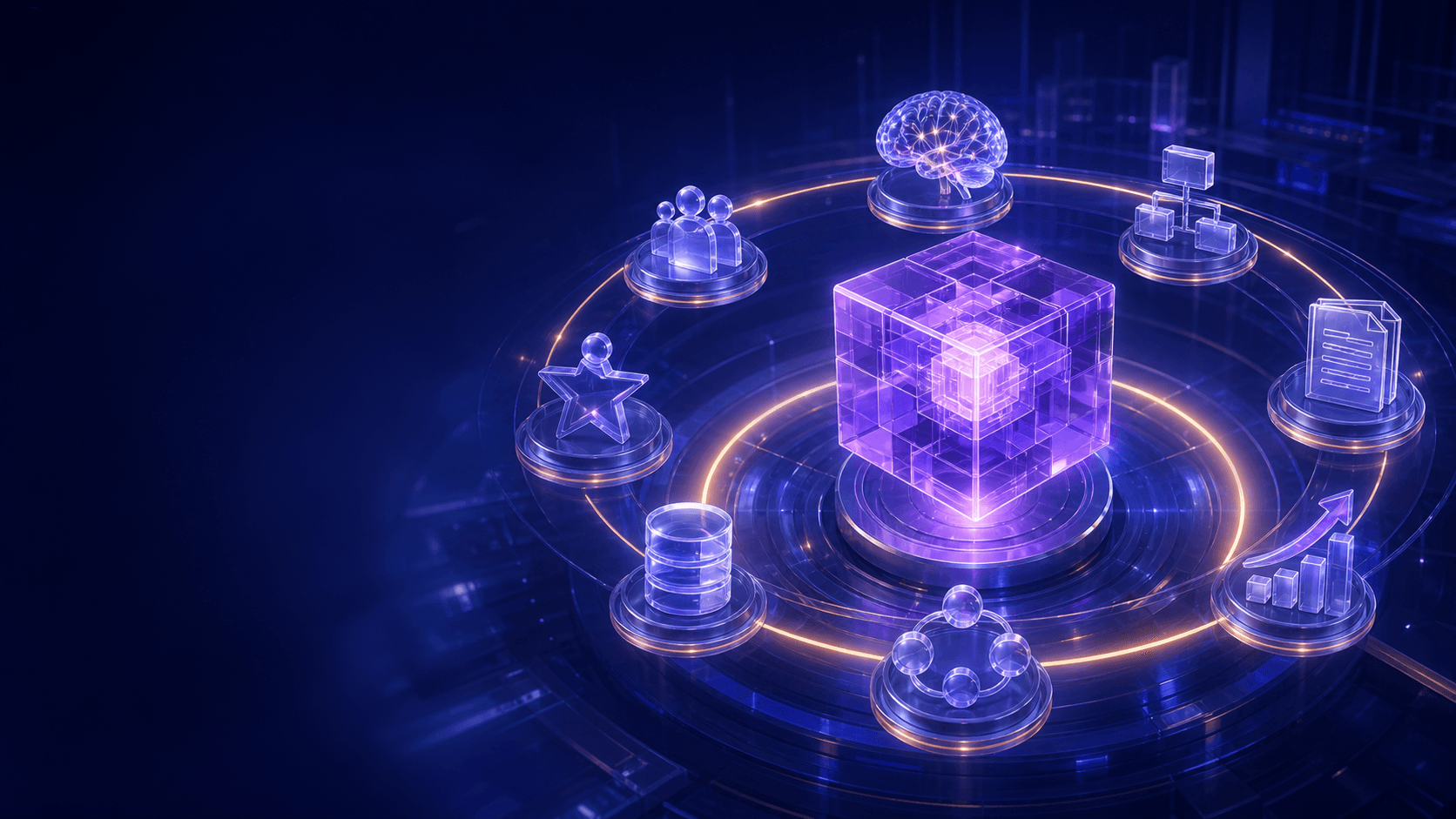 企业 AI 成熟度八维能力立方体模型